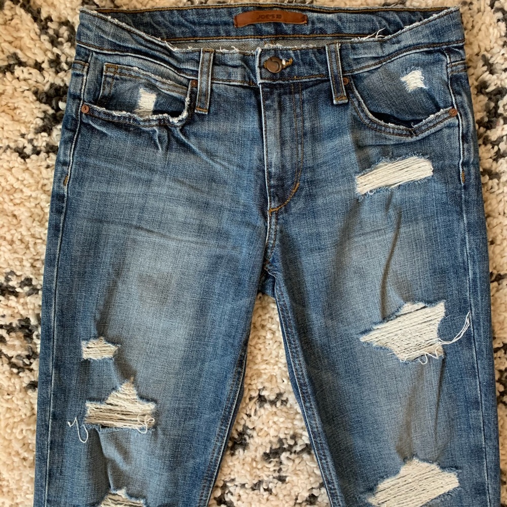 Joe’s Jeans - straight leg, distressed